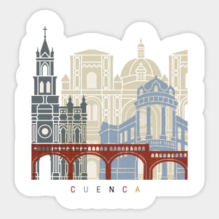 Cuenca EC skyline poster Sticker